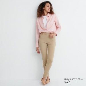 Leginy Uniqlo Ultra Stretch Pants Damske Béžové Slovensko | N192081