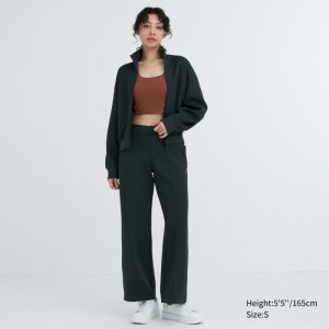 Spoločenské Nohavice Uniqlo Dry Sweat Damske Tmavo Zelene Slovensko | S151008