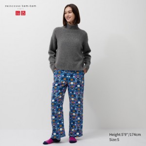 Spoločenské Nohavice Uniqlo Flannel Damske Modre Slovensko | G413825
