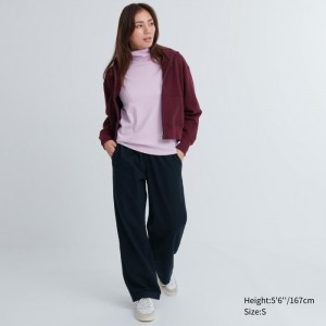 Spoločenské Nohavice Uniqlo Flannel Damske Čierne Slovensko | H139957