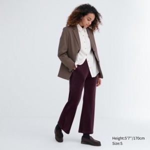Spoločenské Nohavice Uniqlo Ultra Stretch Smooth Damske Wine Slovensko | V103184
