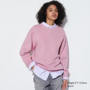 Mikina Uniqlo Crew Neck Long-Sleeve Damske Ruzove Slovensko | R231464