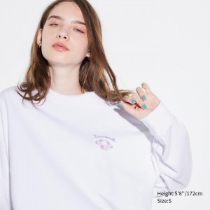 Mikina Uniqlo Sanrio characters Long-Sleeve Damske Biele Slovensko | Y819613