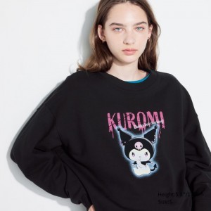 Mikina Uniqlo Sanrio characters Long-Sleeve Damske Čierne Slovensko | T610431