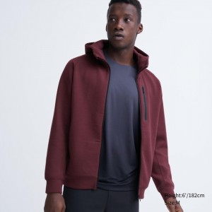Mikina s Kapucnou Uniqlo Dry Stretch Sweat Full-Zip Panske Wine Slovensko | Z950135