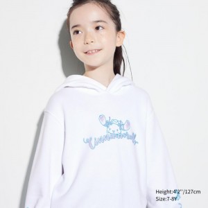 Mikina s Kapucnou Uniqlo Sanrio characters Sweat Cropped Detske Biele Slovensko | A118716