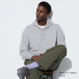 Mikina s Kapucnou Uniqlo Sweat Pullover Panske Siva Slovensko | V583234