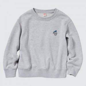 Mikiny Uniqlo Podkategória Long-Sleeve Detske Siva Slovensko | H097636