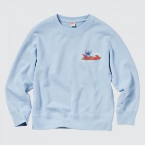Mikiny Uniqlo Sweat Long-Sleeve Detske Modre Slovensko | C151585
