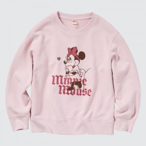 Mikiny Uniqlo Sweat Long-Sleeve Detske Ruzove Slovensko | U424183