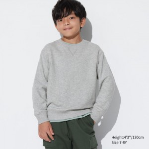 Mikiny Uniqlo Ultra Stretch Long-Sleeve Detske Siva Slovensko | C887499