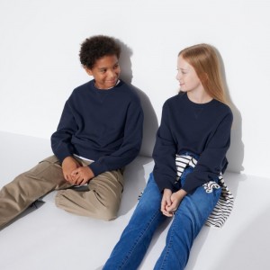 Mikiny Uniqlo Ultra Stretch Long-Sleeve Detske Námornícka Modrá Slovensko | I812125