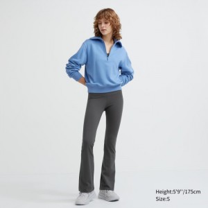 Nohavice Uniqlo AIRism Soft Flare Leggings Damske Siva Slovensko | J384441