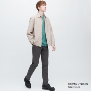 Nohavice Uniqlo AirSense (Vlna Like, Vysoke) (Ultra Light) Panske Tmavo Siva Slovensko | T584836