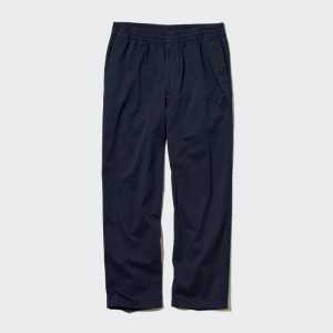 Nohavice Uniqlo Bavlnene Relaxed Ankle Damske Námornícka Modrá Slovensko | H361456