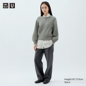 Nohavice Uniqlo Brushed Jersey Damske Tmavo Siva Slovensko | C686654