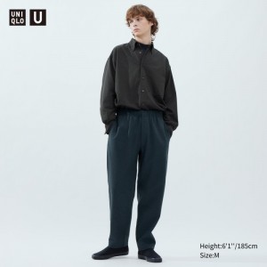 Nohavice Uniqlo Brushed Jersey Panske Modre Slovensko | L695472