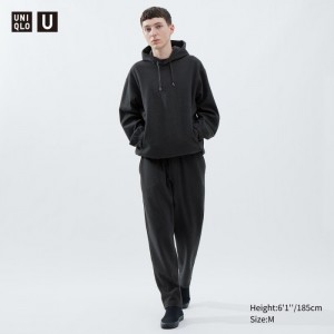 Nohavice Uniqlo Brushed Jersey Panske Tmavo Siva Slovensko | N776289