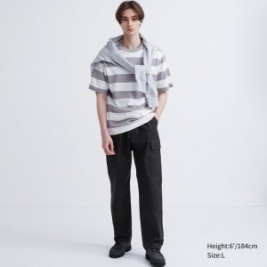 Nohavice Uniqlo Cargo Panske Čierne Slovensko | U334842