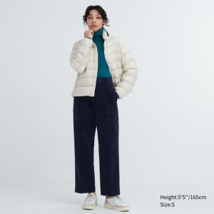 Nohavice Uniqlo Corduroy Siroke Topanky-Fit Plisované Damske Námornícka Modrá Slovensko | D164354