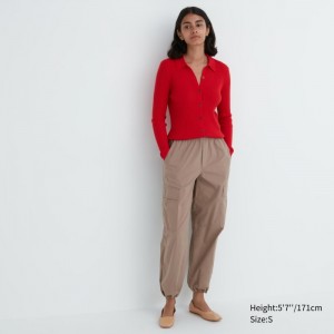 Nohavice Uniqlo Easy Cargo Damske Béžové Slovensko | D135300