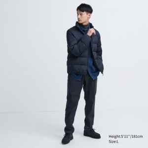 Nohavice Uniqlo HEATTECH Warm-Podsite Panske Modre Slovensko | X457993