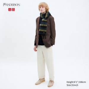 Nohavice Uniqlo Siroke Topanky-Fit Chino Panske Natural Slovensko | A213674
