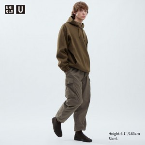 Nohavice Uniqlo Siroke Topanky-Fit Parachute Cargo Damske Olivovo Zelená Slovensko | I646719