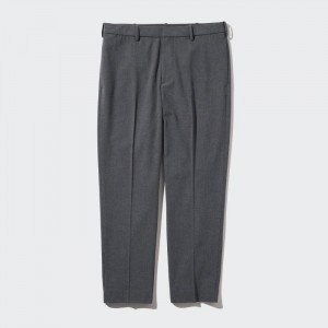 Nohavice Uniqlo Smart Ankle (2-Way Stretch, Vlna-Like) Panske Siva Slovensko | B105123