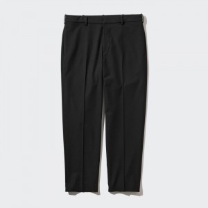 Nohavice Uniqlo Smart Ankle (2-Way Stretch, Vlna-Like) Panske Čierne Slovensko | U564520