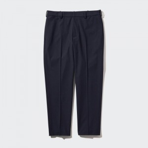 Nohavice Uniqlo Smart Ankle (2-Way Stretch, Vlna-Like) Panske Námornícka Modrá Slovensko | A689438