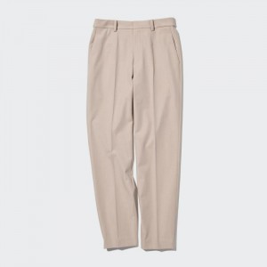 Nohavice Uniqlo Smart Ankle (2-Way Stretch) Damske Béžové Slovensko | U849138