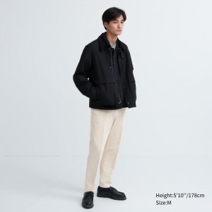 Nohavice Uniqlo Smart Ankle (2-Way Stretch, Corduroy) Panske Natural Slovensko | L753926