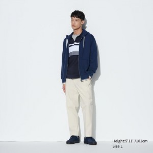 Nohavice Uniqlo Smart Ankle (Bavlnene) Panske Biele Slovensko | X937518