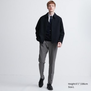 Nohavice Uniqlo Smart Ankle (Ultra Stretch, Vysoke) Panske Siva Slovensko | Y768246