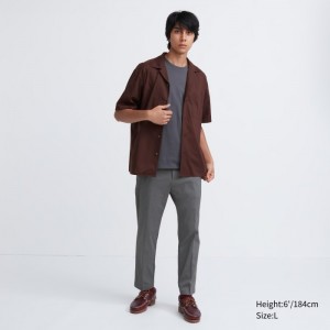 Nohavice Uniqlo Smart Ankle (Ultra Stretch) Panske Siva Slovensko | G749198
