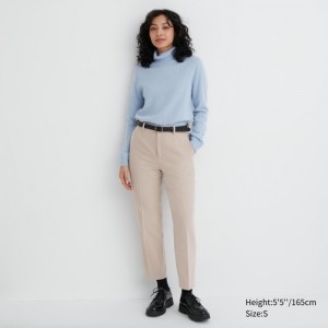 Nohavice Uniqlo Smart Brushed Ankle Damske Natural Slovensko | U973053