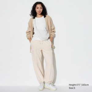 Nohavice Uniqlo Sweat Cargo Damske Biele Slovensko | G861187