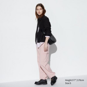 Nohavice Uniqlo Sweat Cargo Damske Ruzove Slovensko | Y059334