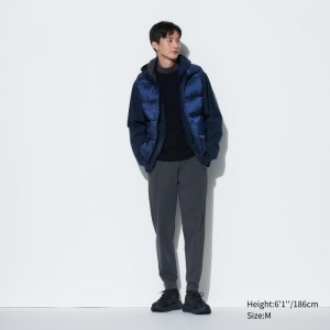 Nohavice Uniqlo Ultra Stretch DRY-EX Jogger (Vysoke) Panske Tmavo Siva Slovensko | T946550