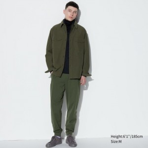 Nohavice Uniqlo Ultra Stretch DRY-EX Jogger (Vysoke) Panske Olivovo Zelená Slovensko | N496953