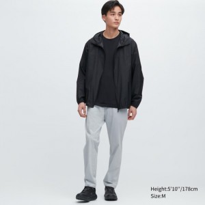 Nohavice Uniqlo Ultra Stretch DRY-EX Tapered Panske Svetlo Siva Slovensko | T755062