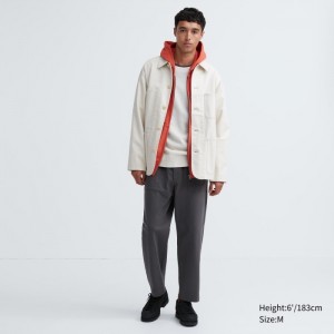 Nohavice Uniqlo Washed Jersey Ankle Panske Tmavo Siva Slovensko | P622906