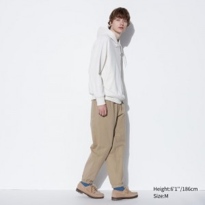 Nohavice Uniqlo Washed Jersey Jogger Panske Béžové Slovensko | P830556