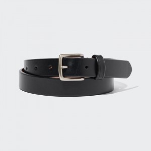 Opasky Uniqlo Italian Kozene Saddle Panske Čierne Slovensko | Y292395