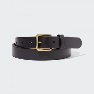 Opasky Uniqlo Italian Kozene Saddle Panske Tmavo Hnede Slovensko | I917358