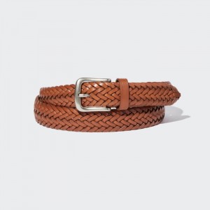 Opasky Uniqlo Kozene Mesh Panske Hnede Slovensko | I478128