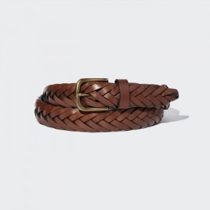 Opasky Uniqlo Mesh Kozene Siroke Topanky Panske Hnede Slovensko | Q494237
