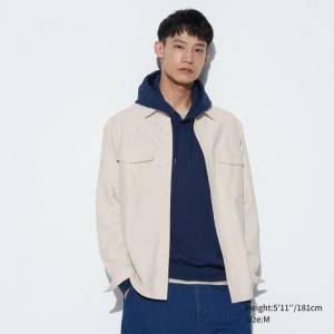 Overshirt Uniqlo Jersey Damske Biele Slovensko | M887627