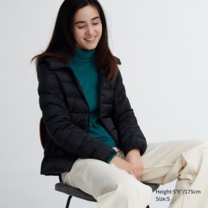 Paperova Bunda Uniqlo Ultra Light Damske Čierne Slovensko | M946511